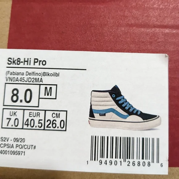 VANS SK8-HI PRO BIKOIBI CANVAS MENS SKATE SNEAKER SIZE 8 NWT ❤ - Picture 6 of 8